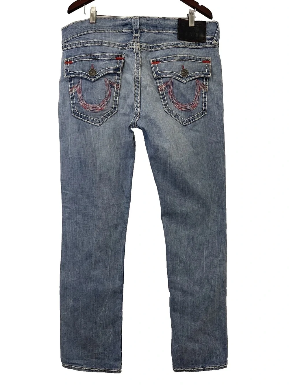 True Religion Medium Blue Straight-Leg Jeans